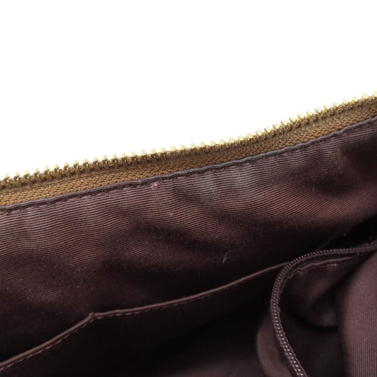 COACH Handbag F34899 PVC Brown Signature 2WAY Women Used Authentic