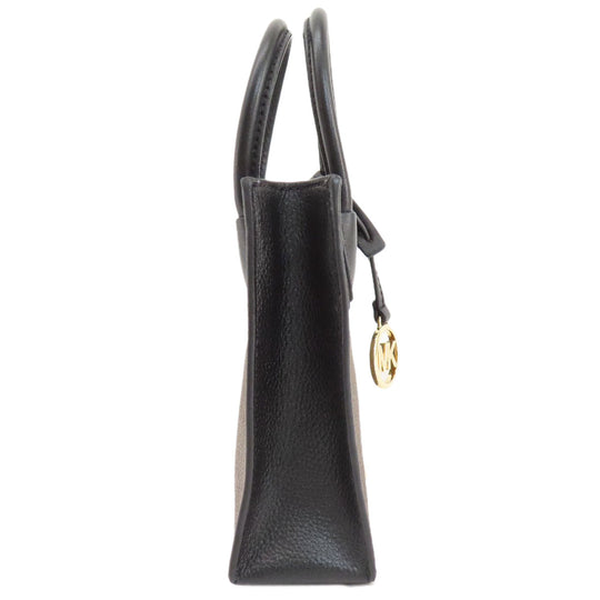MICHAEL KORS Handbag PVC Brown Mercer 2WAY Women Used Authentic