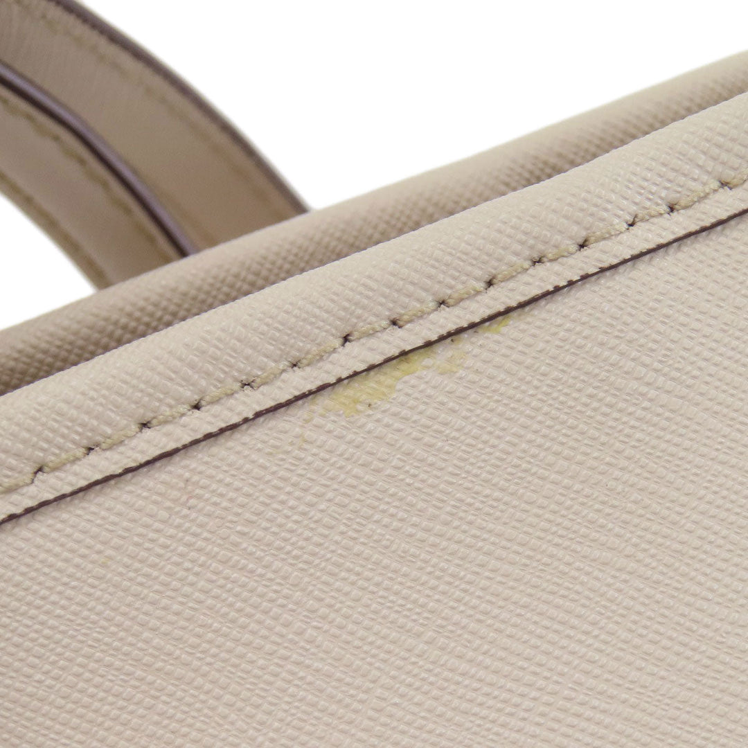 MICHAEL KORS Tote Bag leather gray logo Women Used Authentic