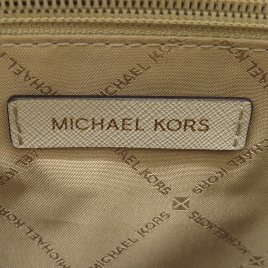 MICHAEL KORS Tote Bag leather gray logo Women Used Authentic