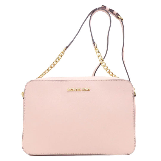 MICHAEL KORS Shoulder Bag PVC pink logo Women Used Authentic