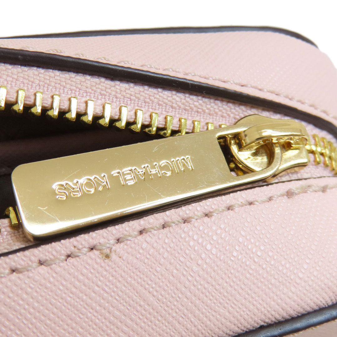 MICHAEL KORS Shoulder Bag PVC pink logo Women Used Authentic