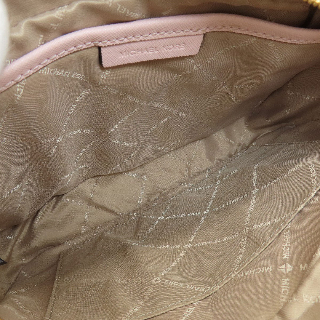 MICHAEL KORS Shoulder Bag PVC pink logo Women Used Authentic