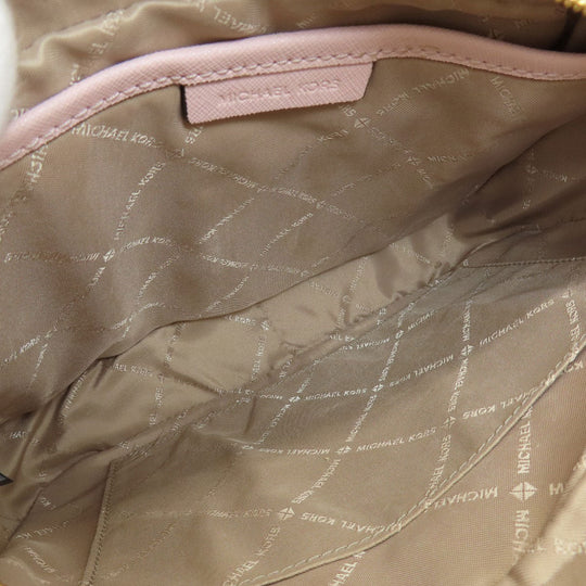 MICHAEL KORS Shoulder Bag PVC pink logo Women Used Authentic