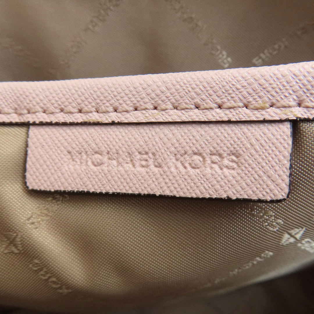 MICHAEL KORS Shoulder Bag PVC pink logo Women Used Authentic