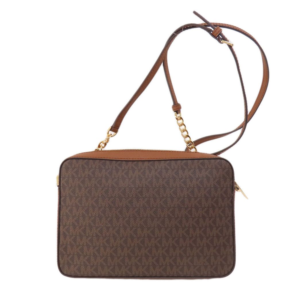 MICHAEL KORS Shoulder Bag PVC Brown MK signature