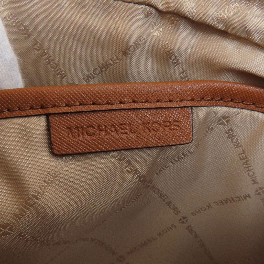 MICHAEL KORS Shoulder Bag PVC Brown MK signature
