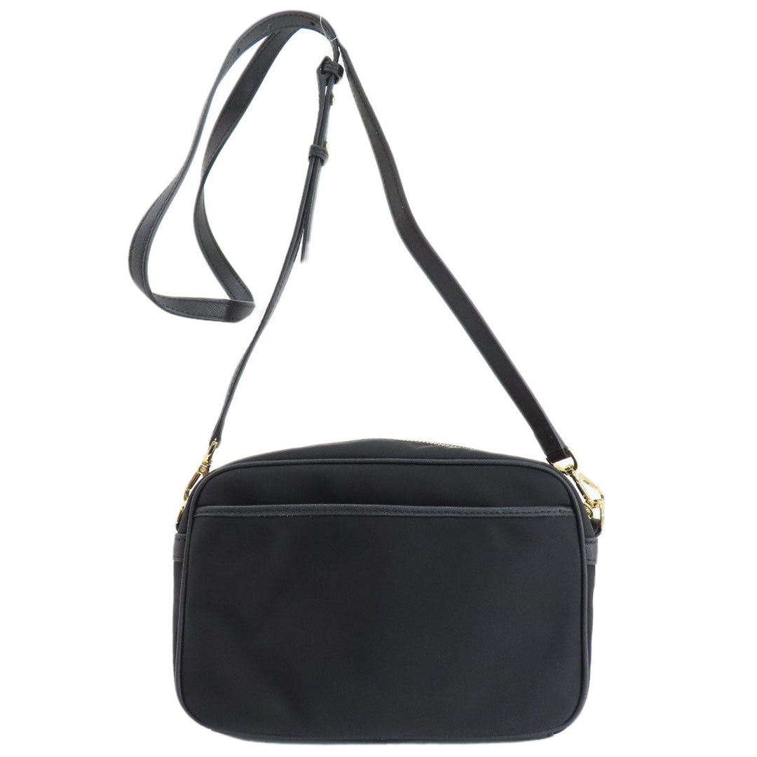 MICHAEL KORS Shoulder Bag Nylon black logo Women Used Authentic