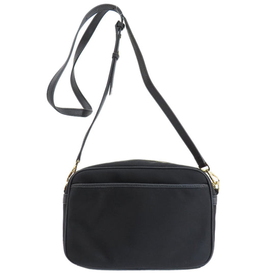 MICHAEL KORS Shoulder Bag Nylon black logo Women Used Authentic