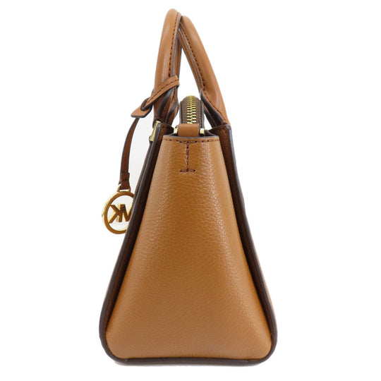 MICHAEL KORS Handbag leather Brown 2WAY Women Used Authentic