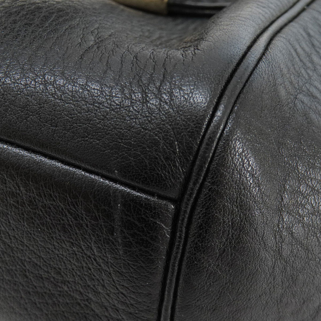 COACH Handbag 25169 leather black Madison Small 2WAY Women Used Authentic