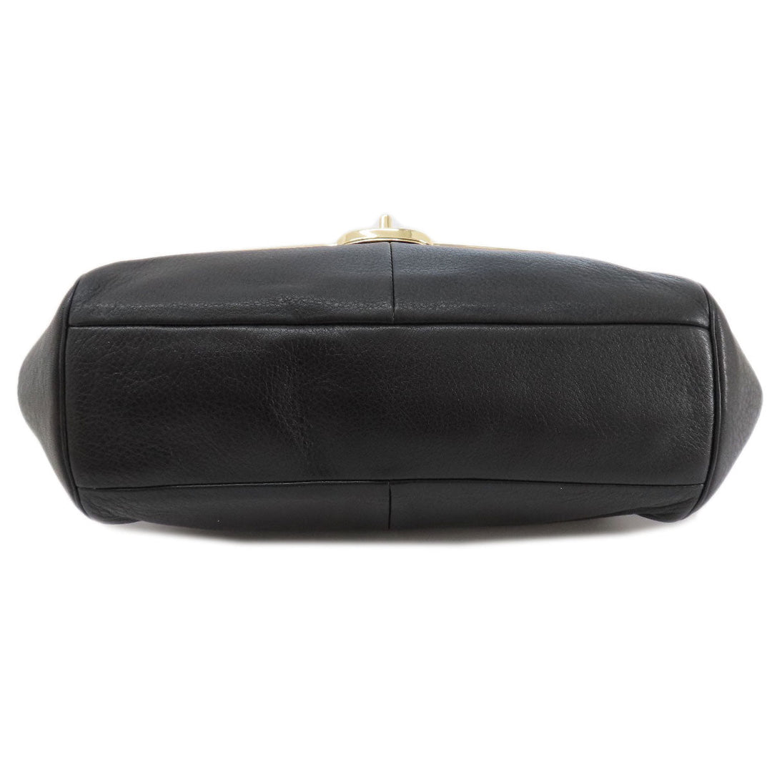 COACH Handbag 25169 leather black Madison Small 2WAY Women Used Authentic