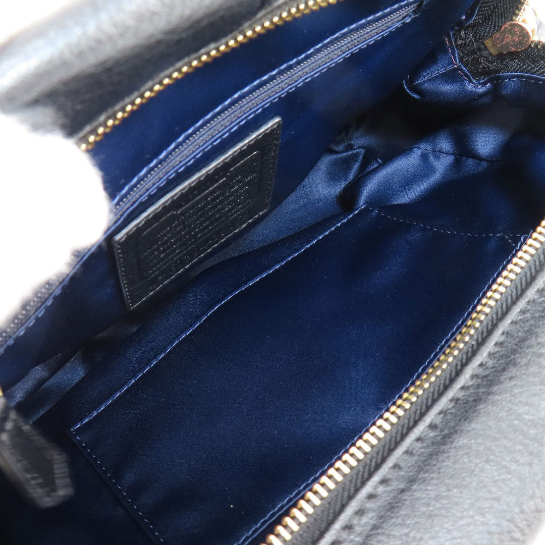 COACH Handbag 25169 leather black Madison Small 2WAY Women Used Authentic