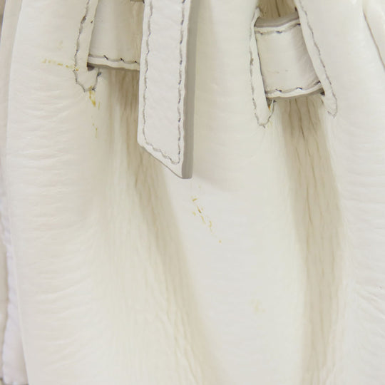 Maison Margiela Handbag leather white 2WAY Women Used Authentic