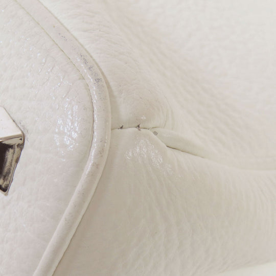 Maison Margiela Handbag leather white 2WAY Women Used Authentic