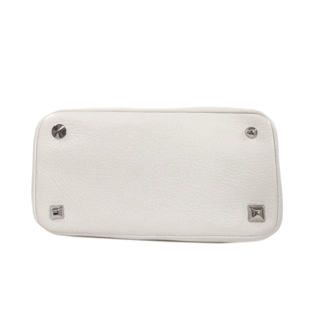 Maison Margiela Handbag leather white 2WAY Women Used Authentic