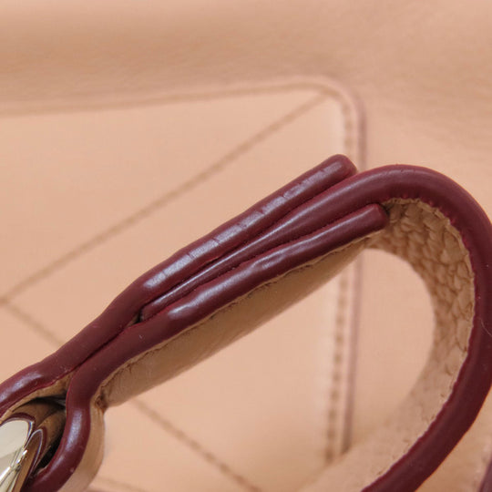 MARC JACOBS Tote Bag leather pink 2WAY Women Used Authentic