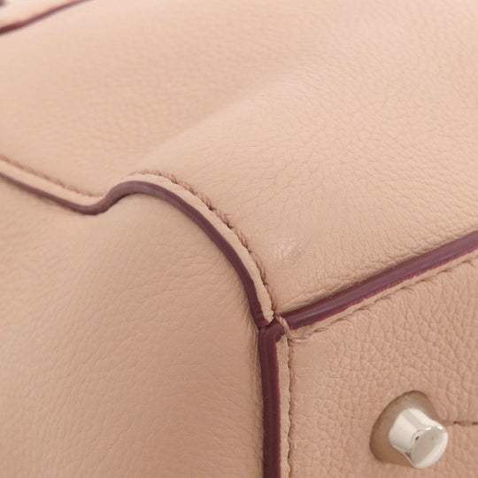 MARC JACOBS Tote Bag leather pink 2WAY Women Used Authentic