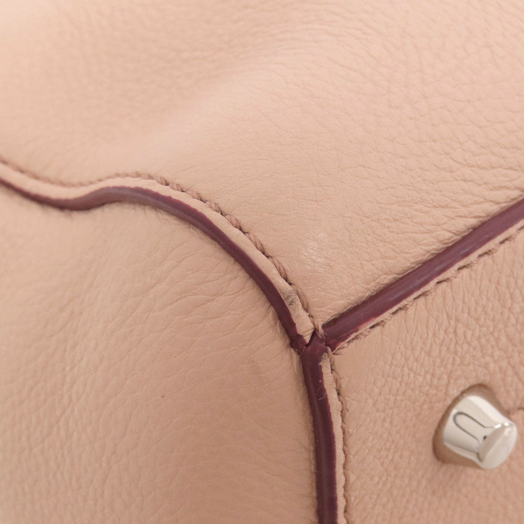 MARC JACOBS Tote Bag leather pink 2WAY Women Used Authentic