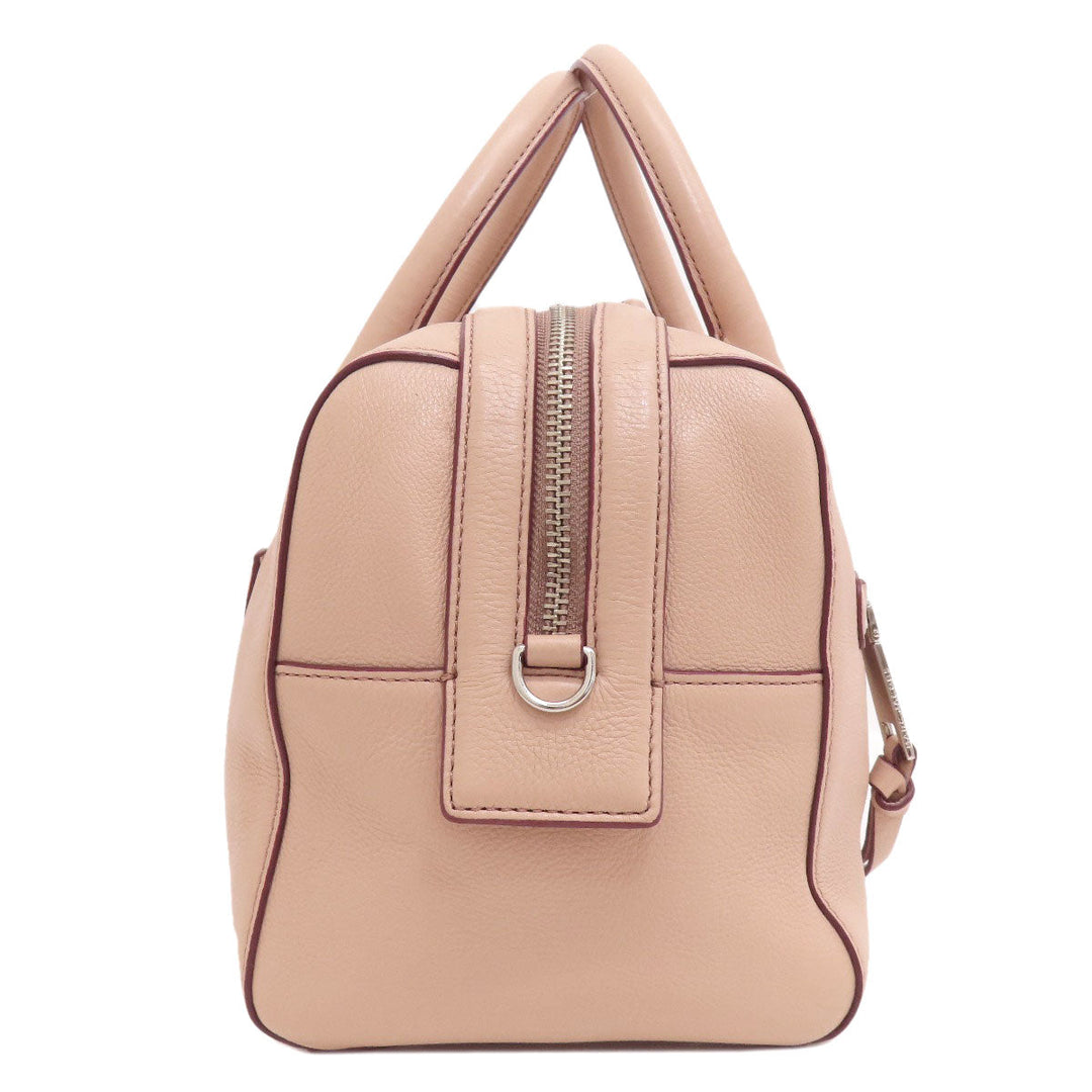 MARC JACOBS Tote Bag leather pink 2WAY Women Used Authentic