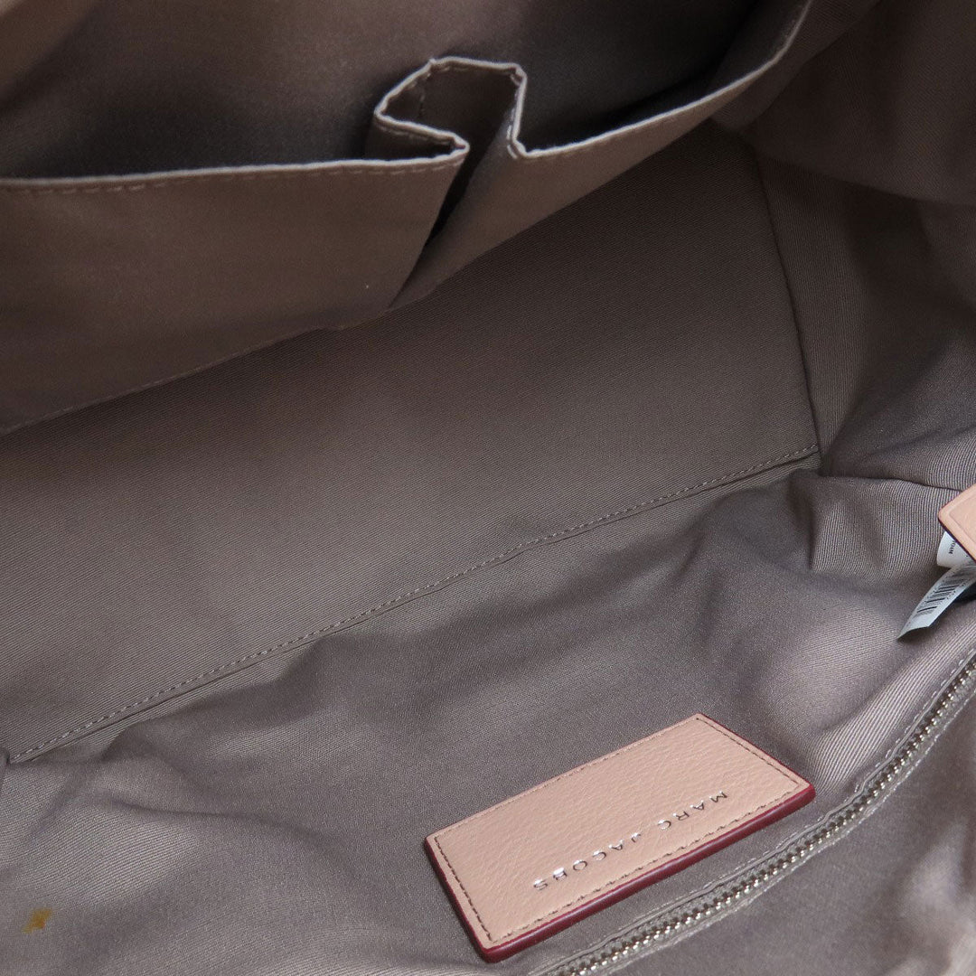 MARC JACOBS Tote Bag leather pink 2WAY Women Used Authentic