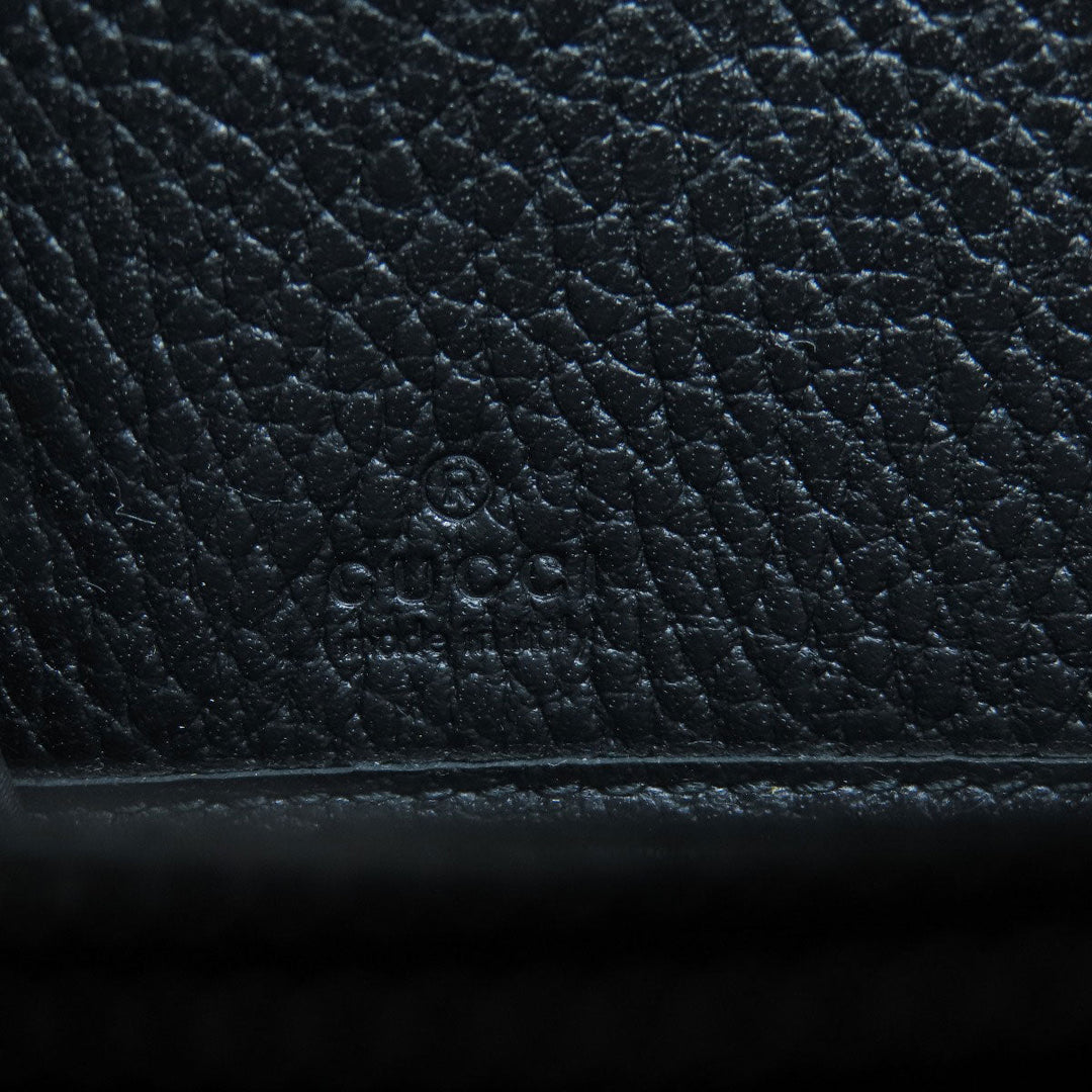 GUCCI Long Wallet Purse 509644 leather black Interlocking G