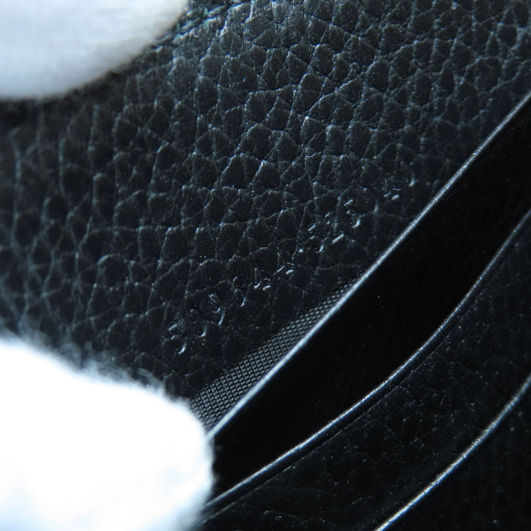 GUCCI Long Wallet Purse 509644 leather black Interlocking G