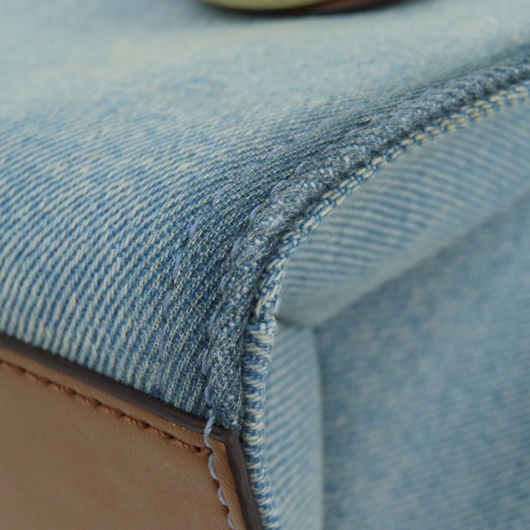 MICHAEL KORS Handbag denim blue 2WAY Women Used Authentic