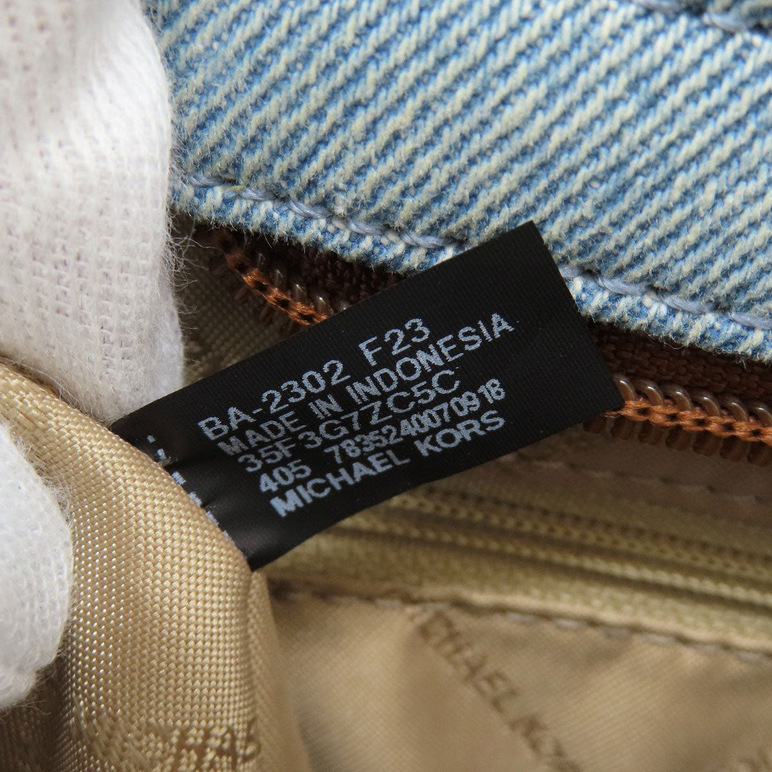 MICHAEL KORS Handbag denim blue 2WAY Women Used Authentic