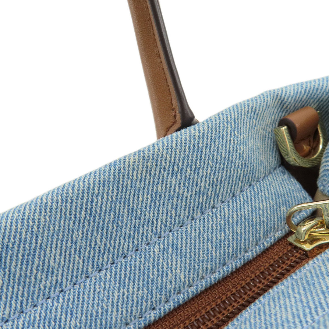 MICHAEL KORS Handbag denim blue 2WAY Women Used Authentic