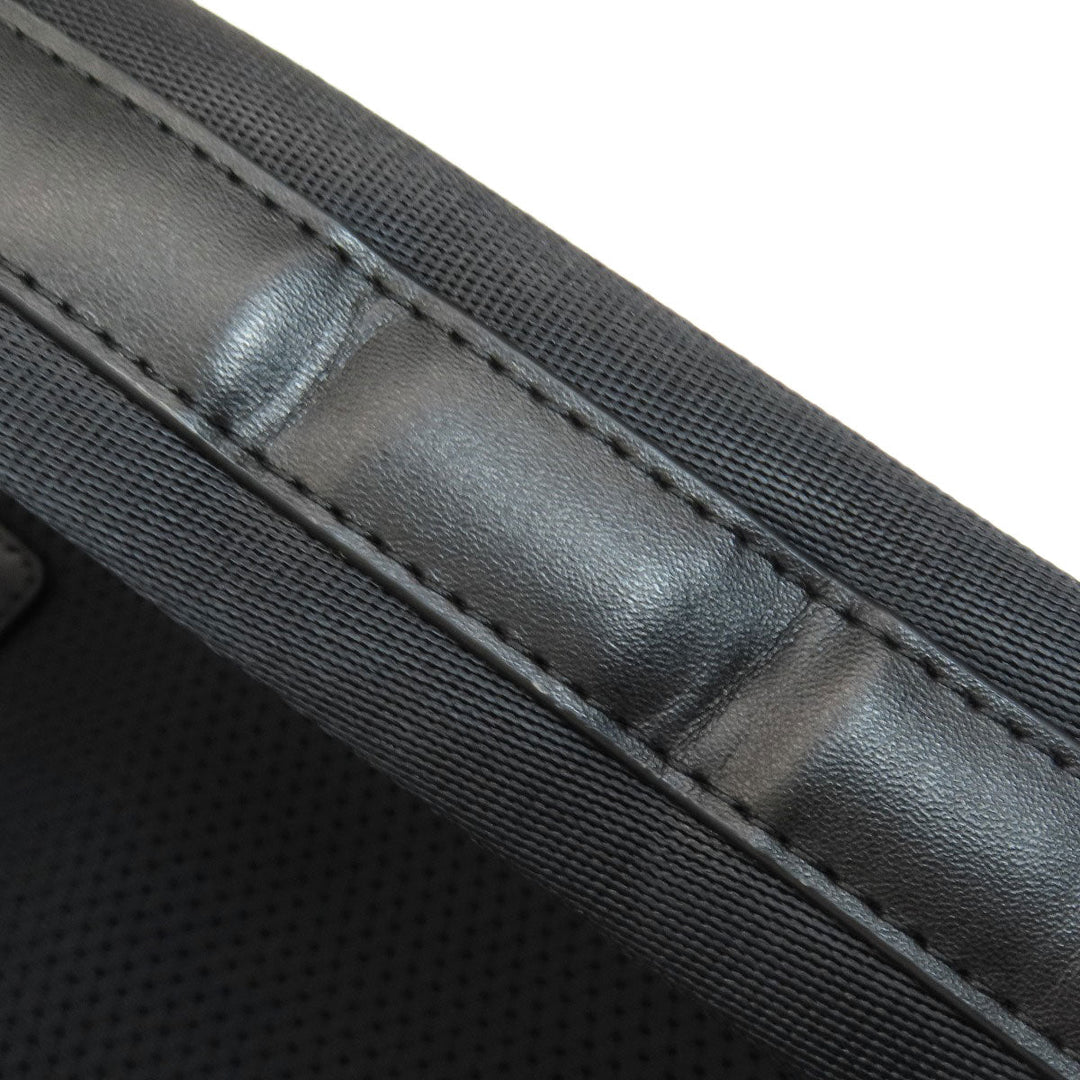 MICHAEL KORS Backpack PVC black MK signature Women Used Authentic