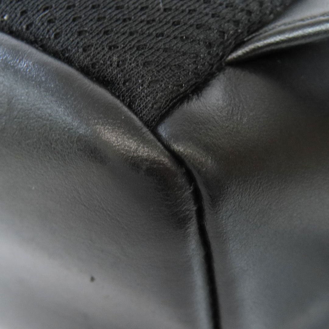 MICHAEL KORS Backpack PVC black MK signature Women Used Authentic