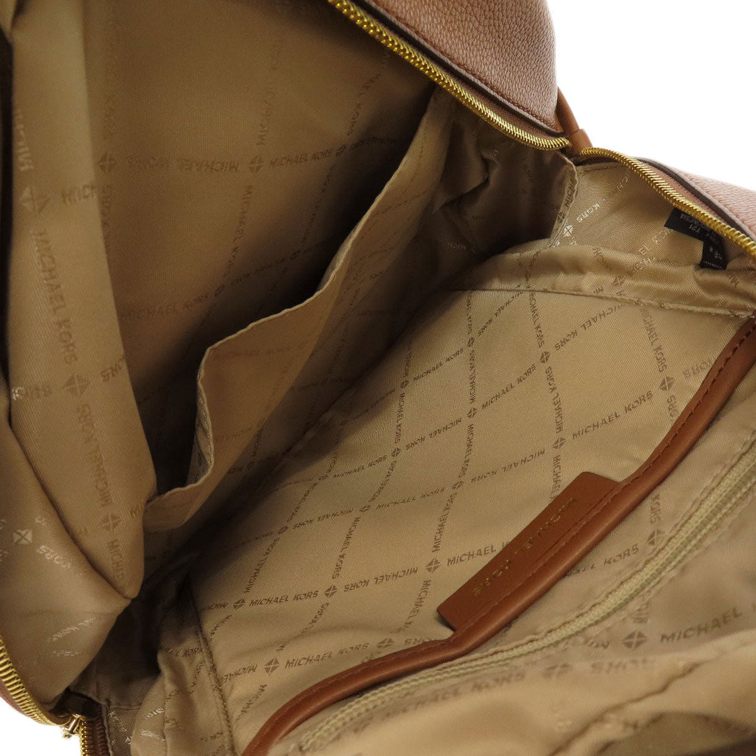 MICHAEL KORS Backpack PVC white MK signature Women Used Authentic