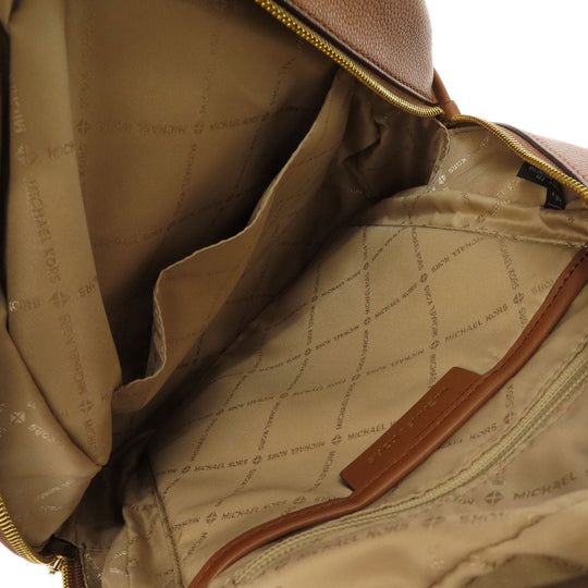 MICHAEL KORS Backpack PVC white MK signature Women Used Authentic