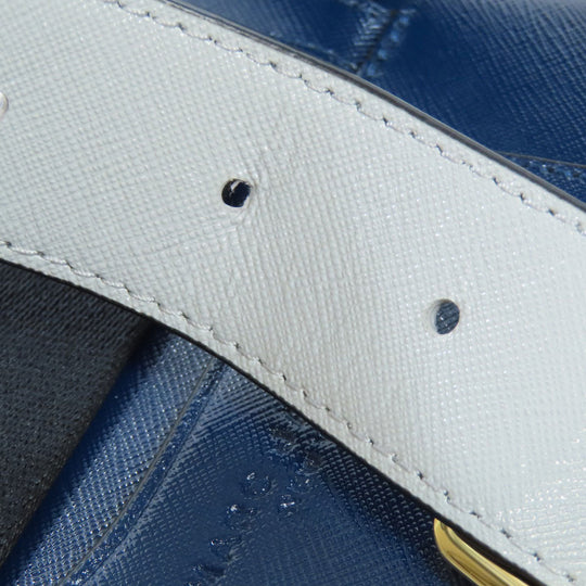 MARC JACOBS Sling bag PVC Navy Double J 2WAY Women Used Authentic