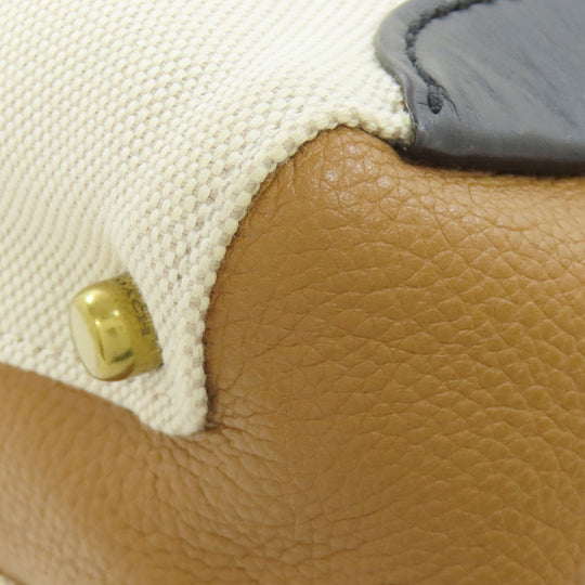 COACH Tote Bag 89971 Canvas, Leather beige Hadley Hobo Women Used Authentic