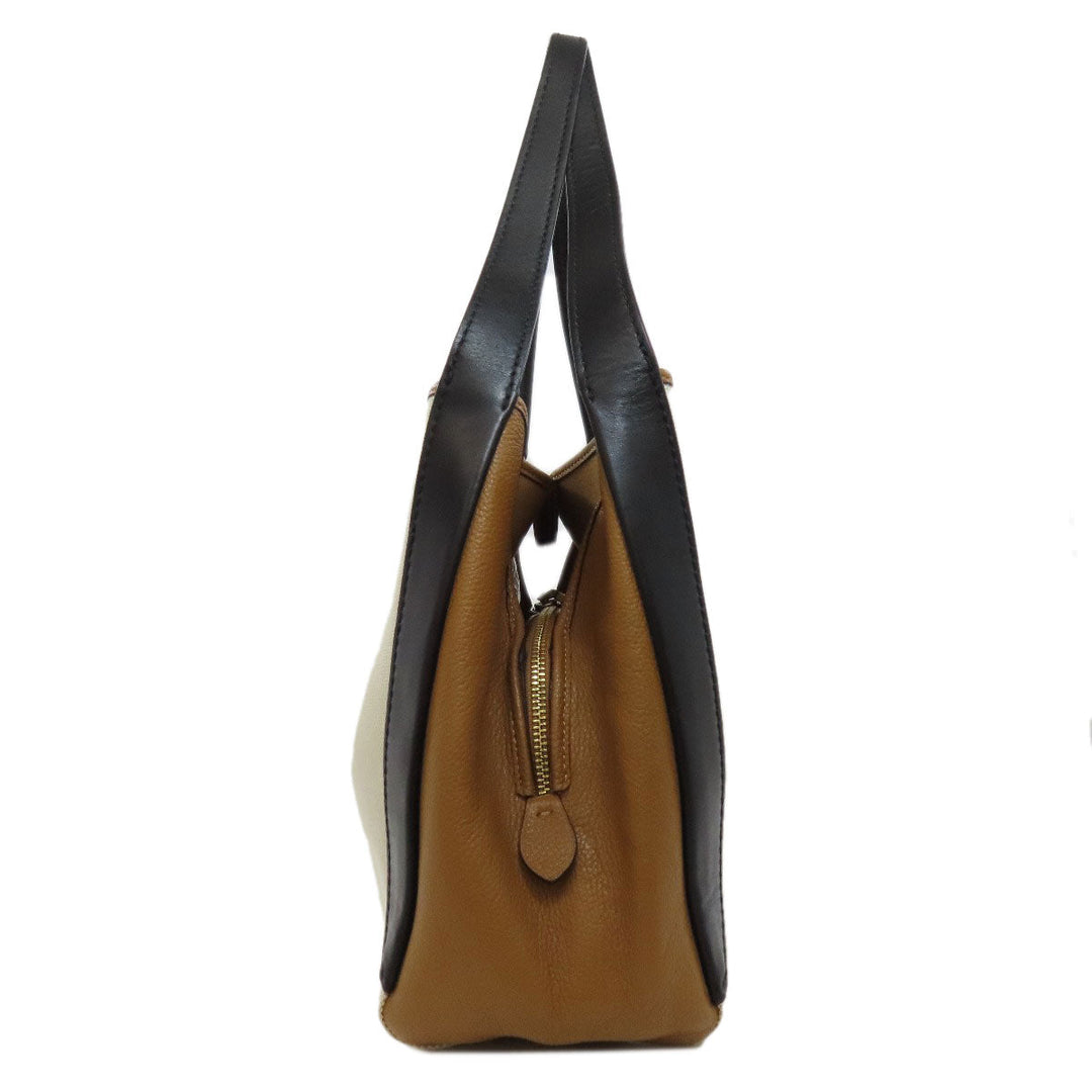 COACH Tote Bag 89971 Canvas, Leather beige Hadley Hobo Women Used Authentic