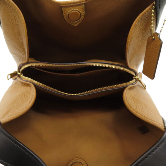 COACH Tote Bag 89971 Canvas, Leather beige Hadley Hobo Women Used Authentic