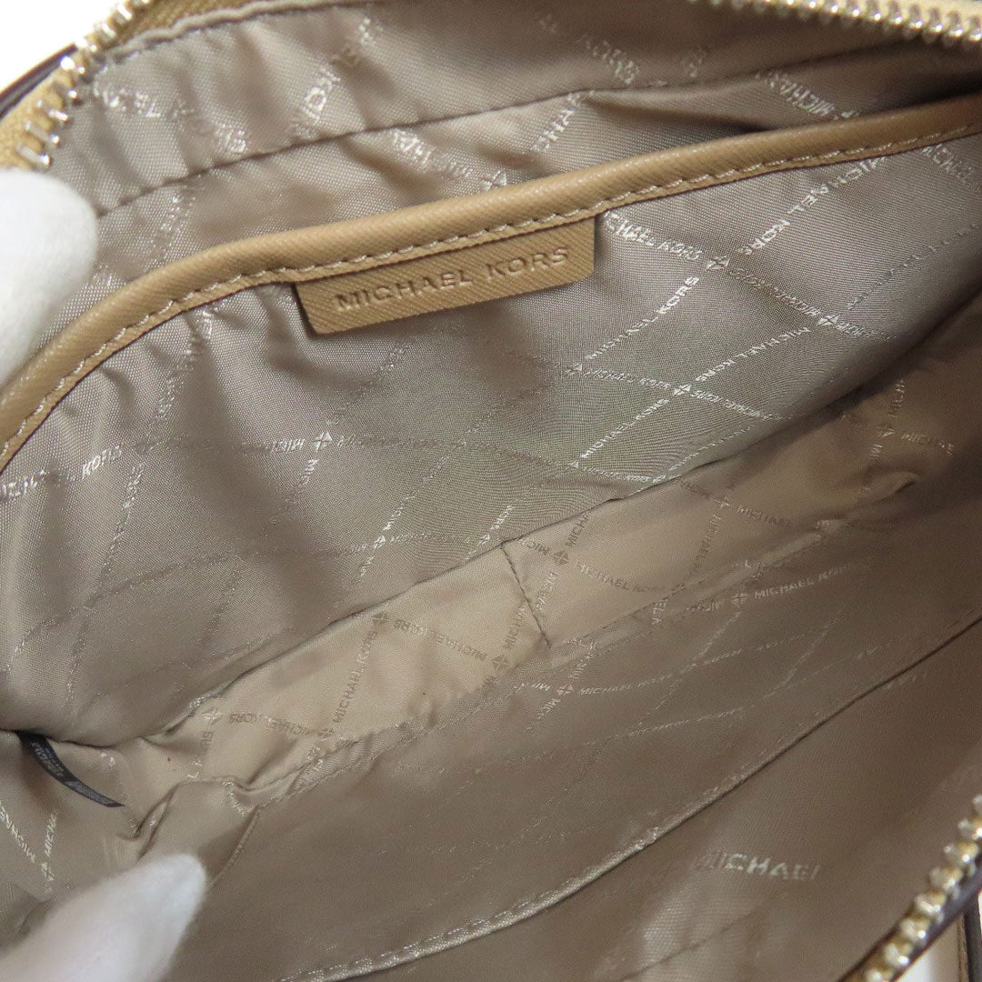MICHAEL KORS Shoulder Bag PVC beige ChainShoulder Women Used Authentic