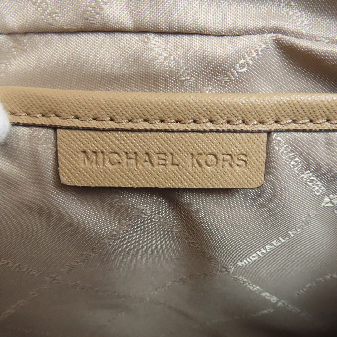 MICHAEL KORS Shoulder Bag PVC beige ChainShoulder Women Used Authentic