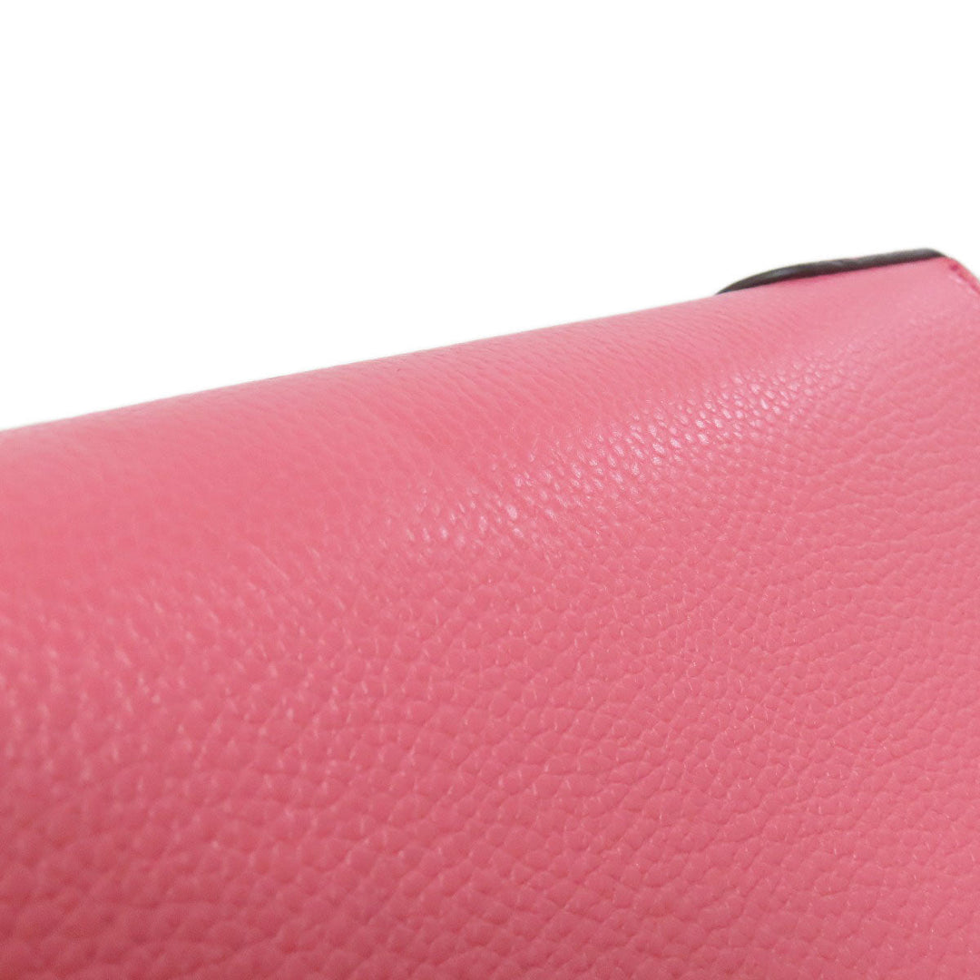 MICHAEL KORS Handbag leather pink logo 2WAY Women Used Authentic