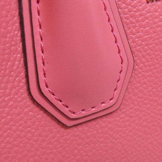 MICHAEL KORS Handbag leather pink logo 2WAY Women Used Authentic
