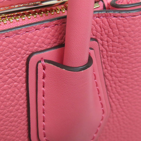 MICHAEL KORS Handbag leather pink logo 2WAY Women Used Authentic