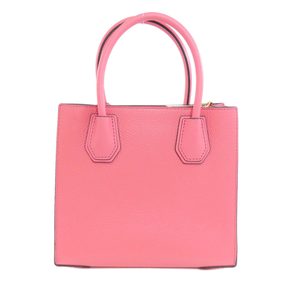 MICHAEL KORS Handbag leather pink logo 2WAY Women Used Authentic