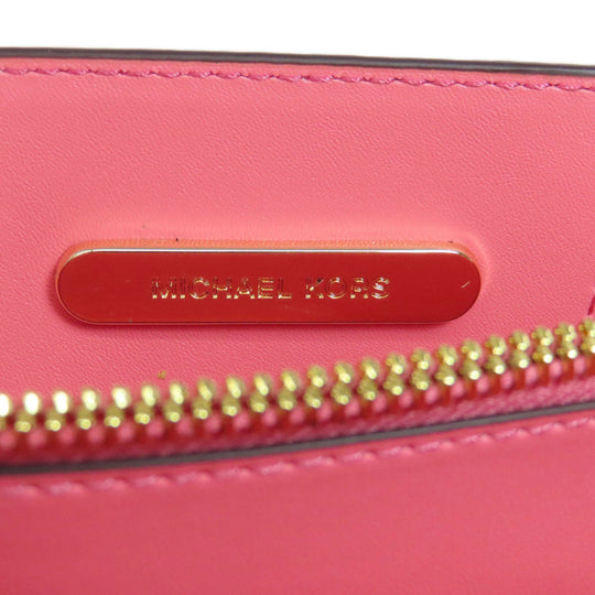 MICHAEL KORS Handbag leather pink logo 2WAY Women Used Authentic