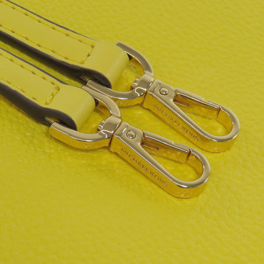 MICHAEL KORS Handbag PVC yellow logo Women Used Authentic