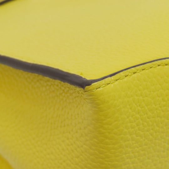 MICHAEL KORS Handbag PVC yellow logo Women Used Authentic
