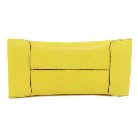 MICHAEL KORS Handbag PVC yellow logo Women Used Authentic
