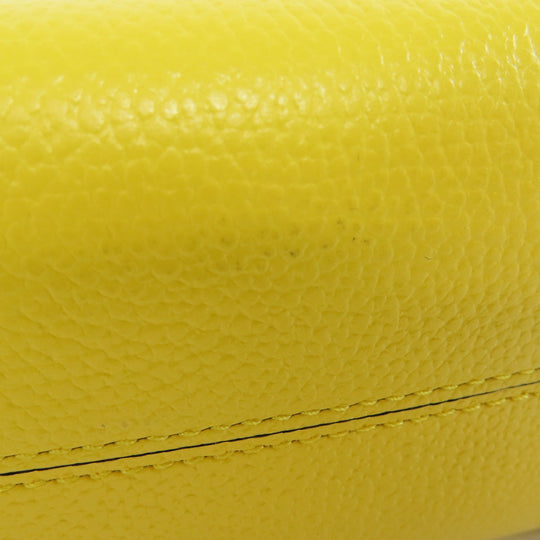 MICHAEL KORS Handbag PVC yellow logo Women Used Authentic