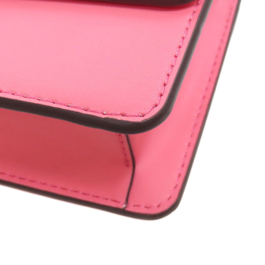 MICHAEL KORS Shoulder Bag leather pink ChainShoulder Women Used Authentic